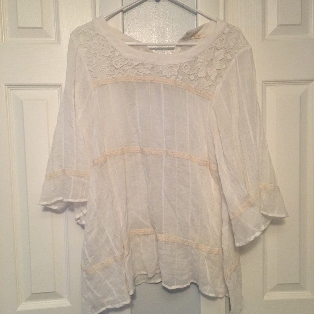 White lace top